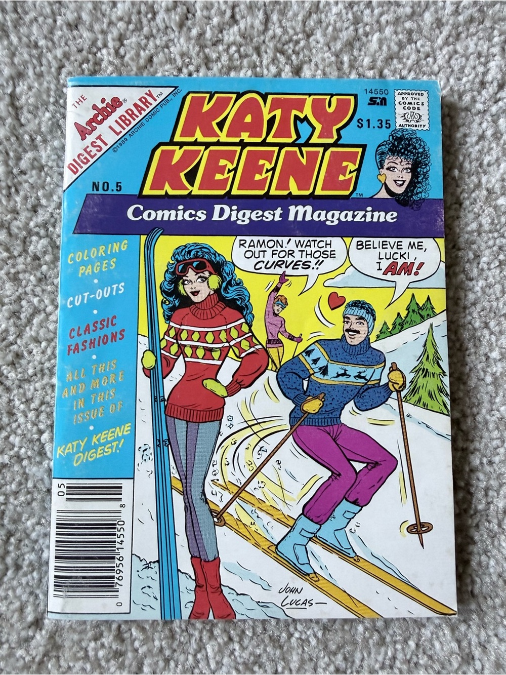 The Archie Digest Library Katie Keene  Comics Digest Magazine No. 5 March 1989